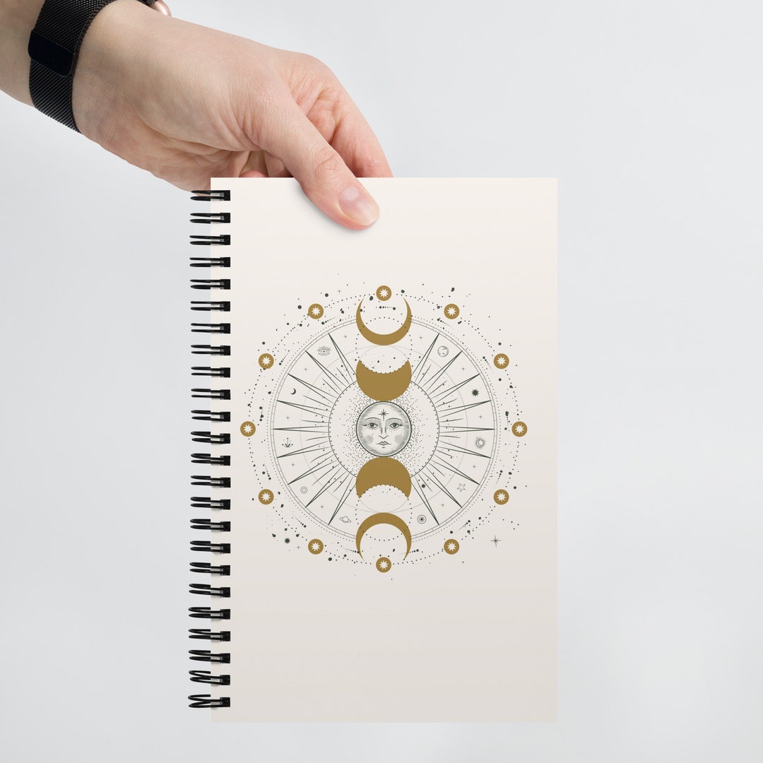 Celestial Spiral Notebook Ivory - Etsy