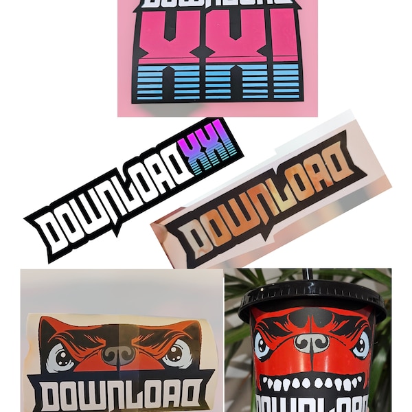 Download Festival 2024 sticker decal self adhesive label