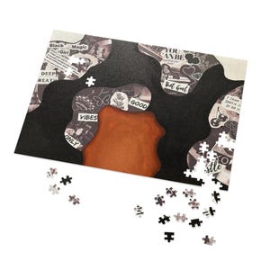 Queen Series Vol.1 Inspirational Puzzle mit Dose, Motivations Puzzle Geschenk, Black Girl Magic Decor, einzigartige Achtsamkeitsaktivität