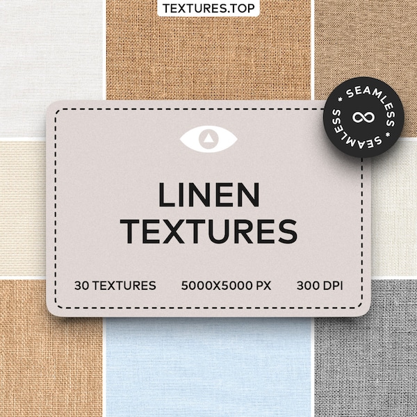 Seamless Linen Digital Textures, Background Pattern Collection, Instant Download, Printable Scrapbook Paper