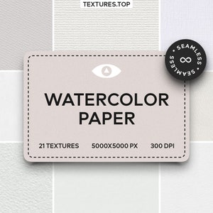 Seamless Watercolor Digital Paper Textures, Background Pattern Collection, Instant Download, Printable Scrapbook Paper