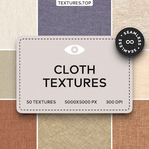Seamless Cloth Digital Textures, Background Pattern Collection, Instant Download, Printable Scrapbook Paper