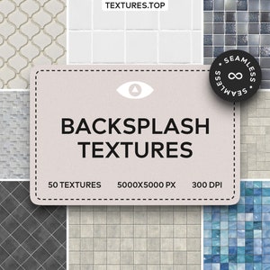 Seamless Backsplash Digital Textures, Background Pattern Collection, Instant Download, Printable Scrapbook Paper