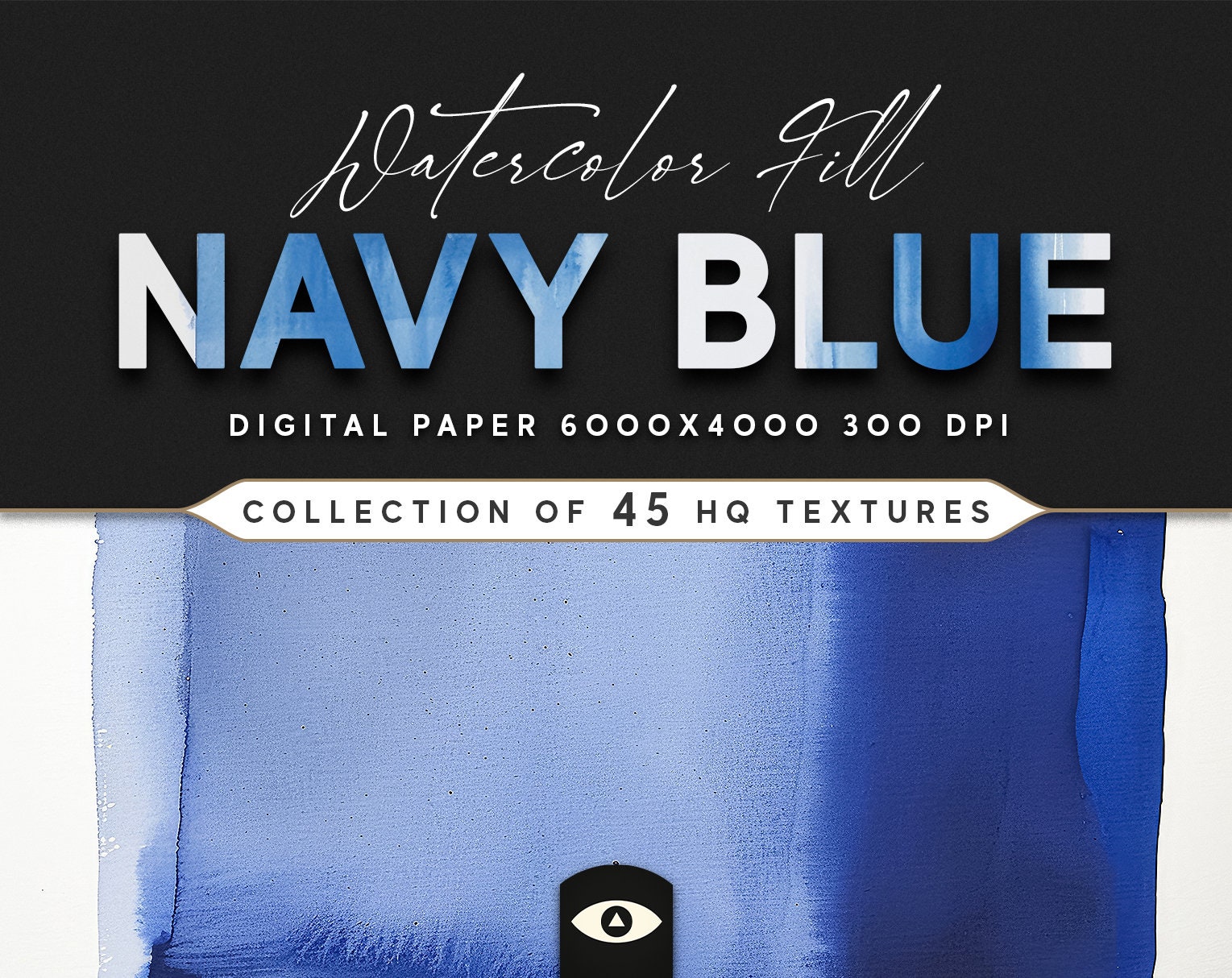 Watercolor Fill Navy Blue Texture Pack: Rich, Expressive, and Artistic ...