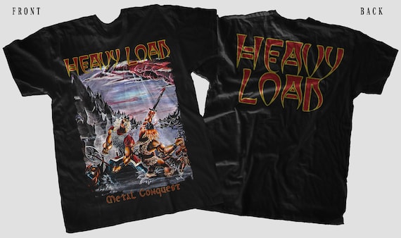 New D T G Printed T-shirt - Heavy Load - Metal Conquest