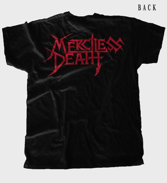 激レア THE MERCILESS CONCEPT バンドTシャツ デスメタル D D P Svcs. - New DTG Printed T-shirt - Merciless Death - Evil in