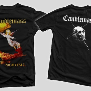 D D P svcs. - New D T G printed T-shirt - CANDLEMASS- Nightfall - size- S,M,L,XL,2-3-4-5-6-7XL