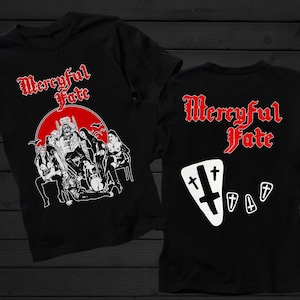 D D P svcs. - New D T G printed T-shirt - MERCYFUL FATE - Black Funeral - size- S,M,L,XL,2-3-4-5-6-7XL