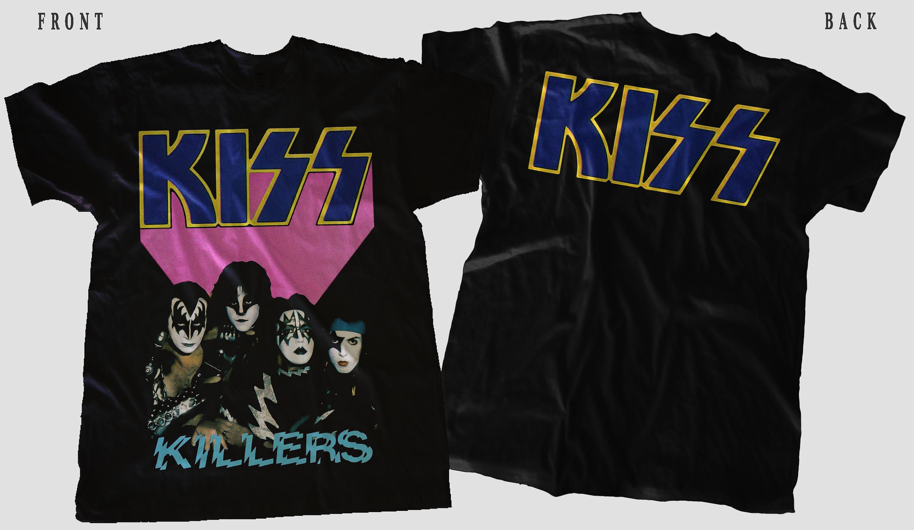 New Dtg Printed T-shirt - KISS - KILLERS - Size- S,M,L,XL,2