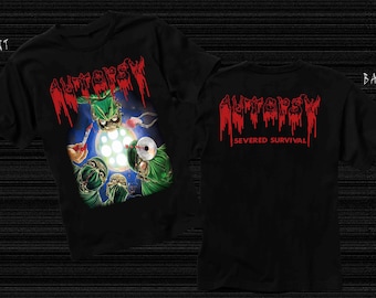 New D T G printed T-shirt - AUTOPSY - Severed Survival - size- S,M,L,XL,2-3-4-5-6-7XL