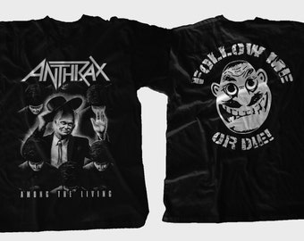 Anthrax T Shirt Among the Living Metal Music Tee #1 - Etsy
