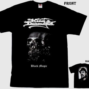 D D P svcs. - New Dtg printed T-shirt - KING DIAMOND- Black Magic  - size- S,M,L,XL,2-3-4-5-6-7XL