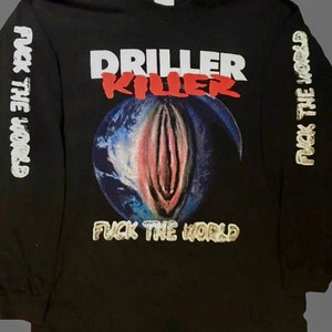 D D P svcs. - New D T G printed T-shirt - DRILLER KILLER-  - size- S,M,L,XL,2-3-4-5-6-7XL