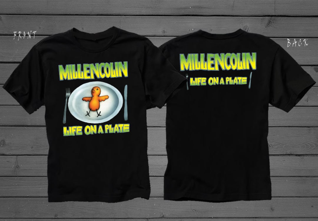 New D T G Printed T-shirt MILLENCOLIN Life on a Plate Size  S,M,L,XL,2-3-4-5-6-7XL - Etsy
