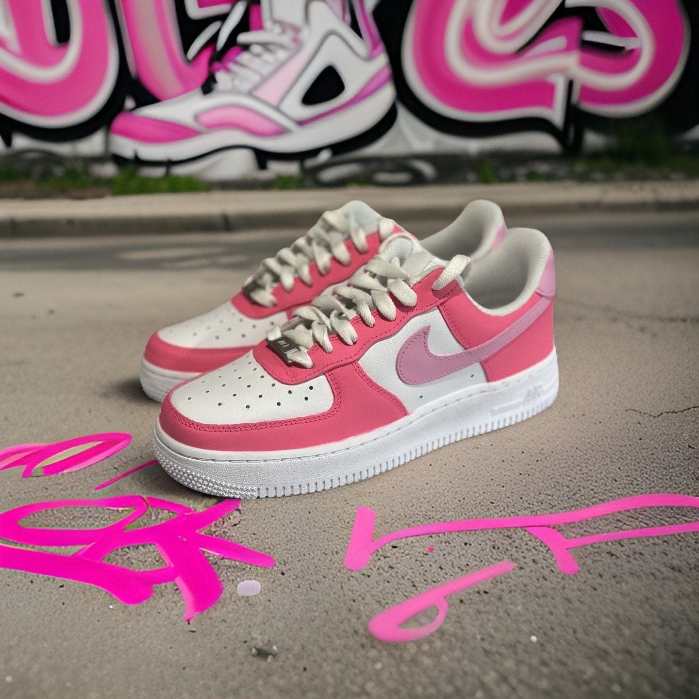 custom painted air force 1's