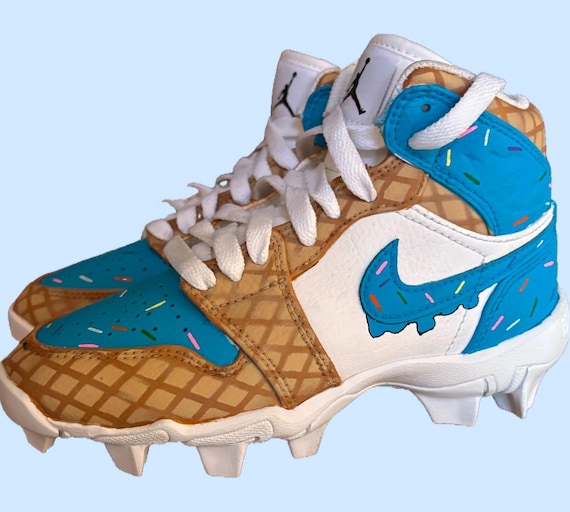 Jordan Flashy Baseball Cleats Baseball Kids Jordan Cleats Ice