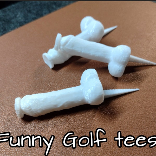 Funny novelty joke prank golf tees pack of 4,valentine's day secret santa birthday gift