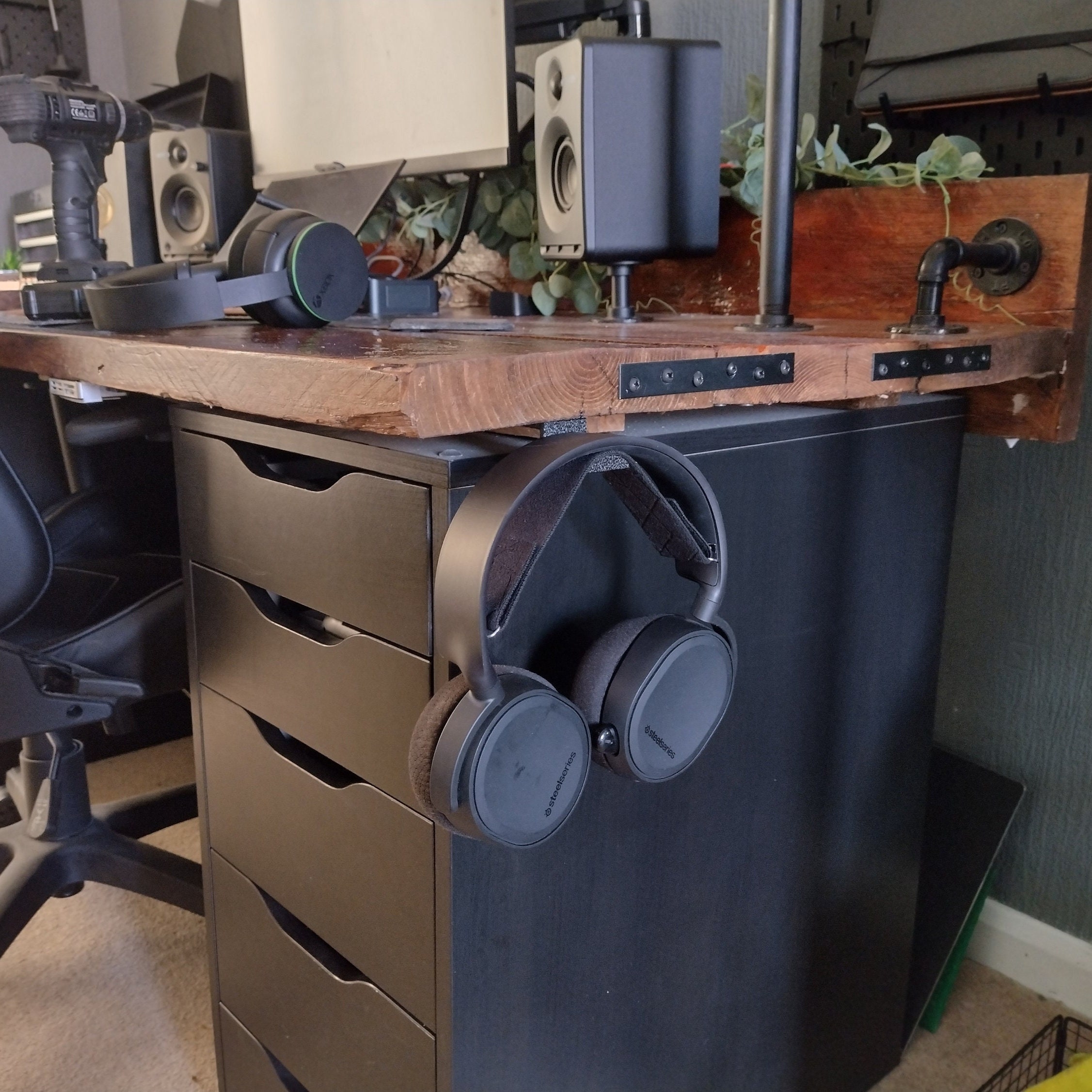 Walopola Kopfhörerständer-Aufhängerhalter, Schreibtisch-Taschenhalter -  Klemme am Schreibtisch-Aufhängerhaken | Platzsparender, universell