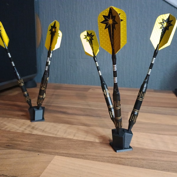Dart stand holders for two sets of darts