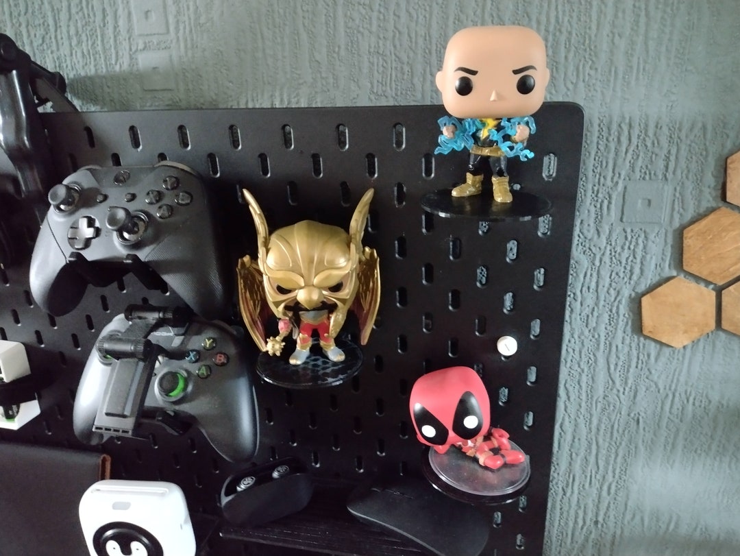 Pop Brackets 3 Pack of Skadis Peg Board Amiibo Funko Pop Holder Brackets - Etsy