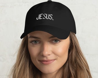 JESÚS. - Gorra de béisbol, gorra de béisbol de Jesús, ropa de Dios, gorra religiosa, gorra de fe cristiana, regalo para los cristianos