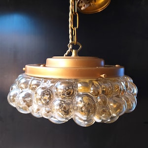 1960&#39;s Bubble Glass Pendant Light