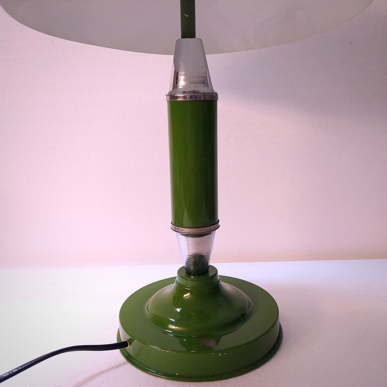 1940's Bauhaus Style Metal Desk Lamp. Etsy