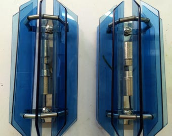 1970's PAIR of VECA Wall Lights.