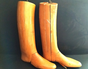 Antique Original WW1 Era US Cavalry Riding Boots with Boot Trees and Boot  Hooks