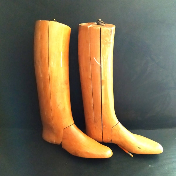 Vintage Wooden Boot Lasts.Antique wooden boot forms