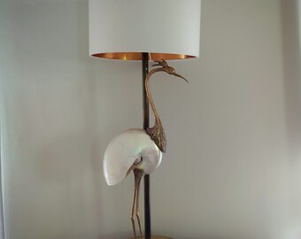 Nautilus Seashell table lamp.
