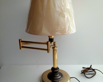 Vintage Brass Swing Arm table lamp