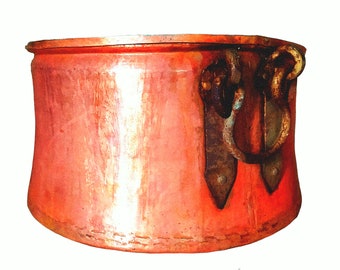 Large 1800's COPPER CAULDRON