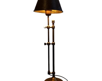 Mid Century Brass Desk Lamp.Vintage adjustable desk lamp.