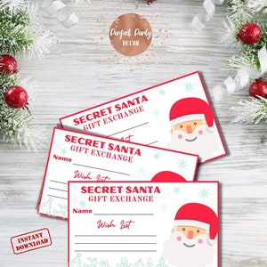 Wichtelkarten Geschenkbörse / Sofort Download / PDF Datei