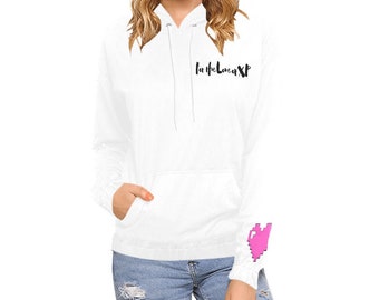 Women's Love XP Print Hoodie (Model H13) Sweatshirt