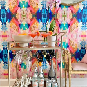 Sprinkle Repeat Oversized Wallpaper Wall Mural, Removable wallpaper, Peel & Stick Pastel Wall Art