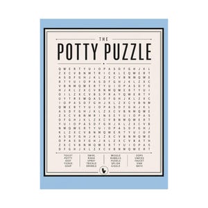 Bathroom Wordsearch Print, The Potty Puzzle Powder Room Poster, Quirky Above Toilet Art , Humorous Bathroom Decor Gift Bild 3