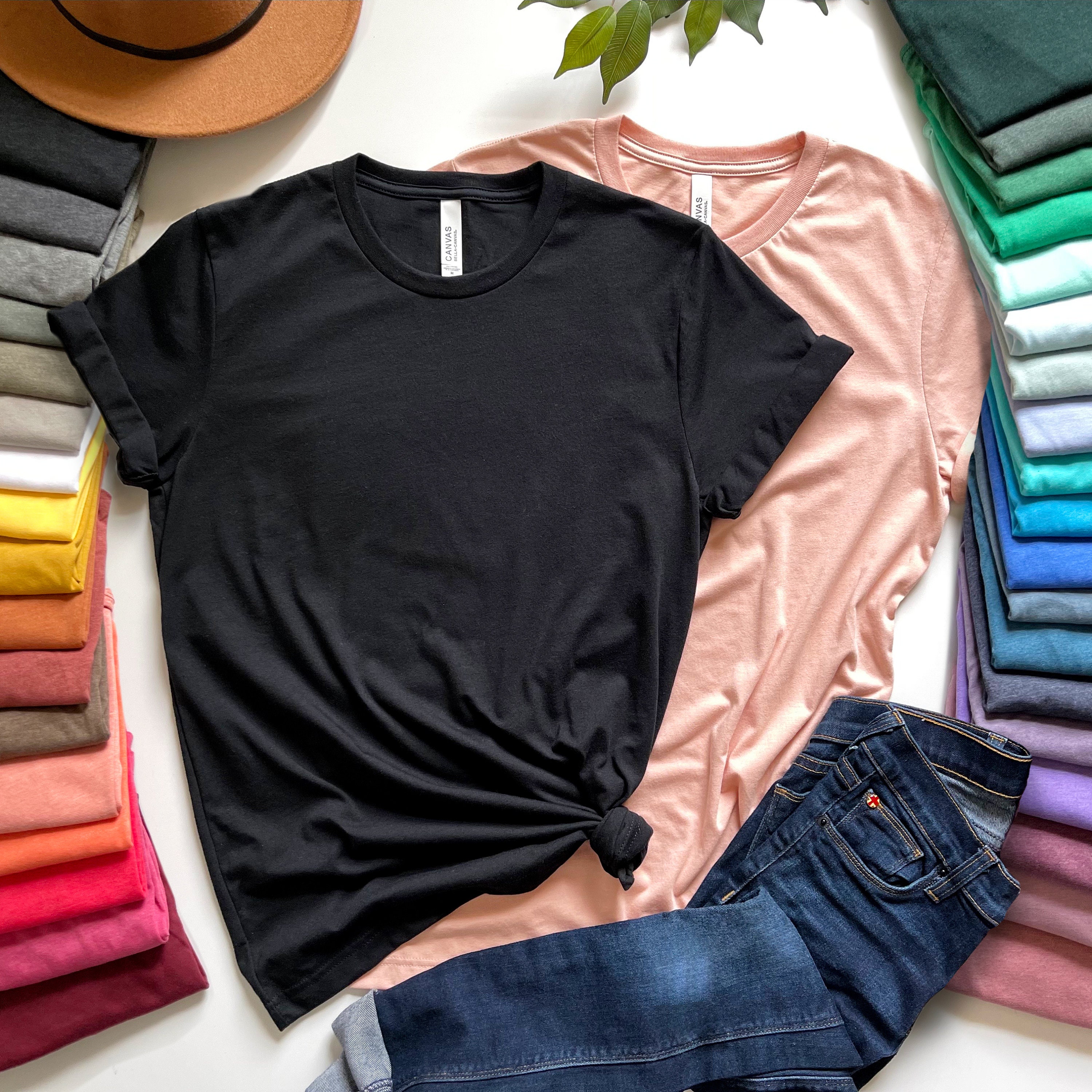Womens solid color t shirts hotsell