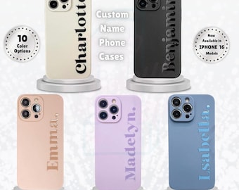 Trendy Custom Name Your Text Personalized Phone Covers Cases Gift For Him Her Cute Unique New iPhone Top Best Seller Cases iPhone 16 Pro Max