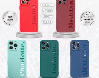 New Trendy Custom Name Personalized Text iPhone 16 Cases Gift For Him For Her Cute Unique Top Best Seller iPhone 16 Pro Max Protective Case