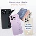 Signature Style Custom Name Text Personalized Phone Covers Cases Mobile Accessories Gift For Him Her Cute Unique New Top Best Seller Cases
