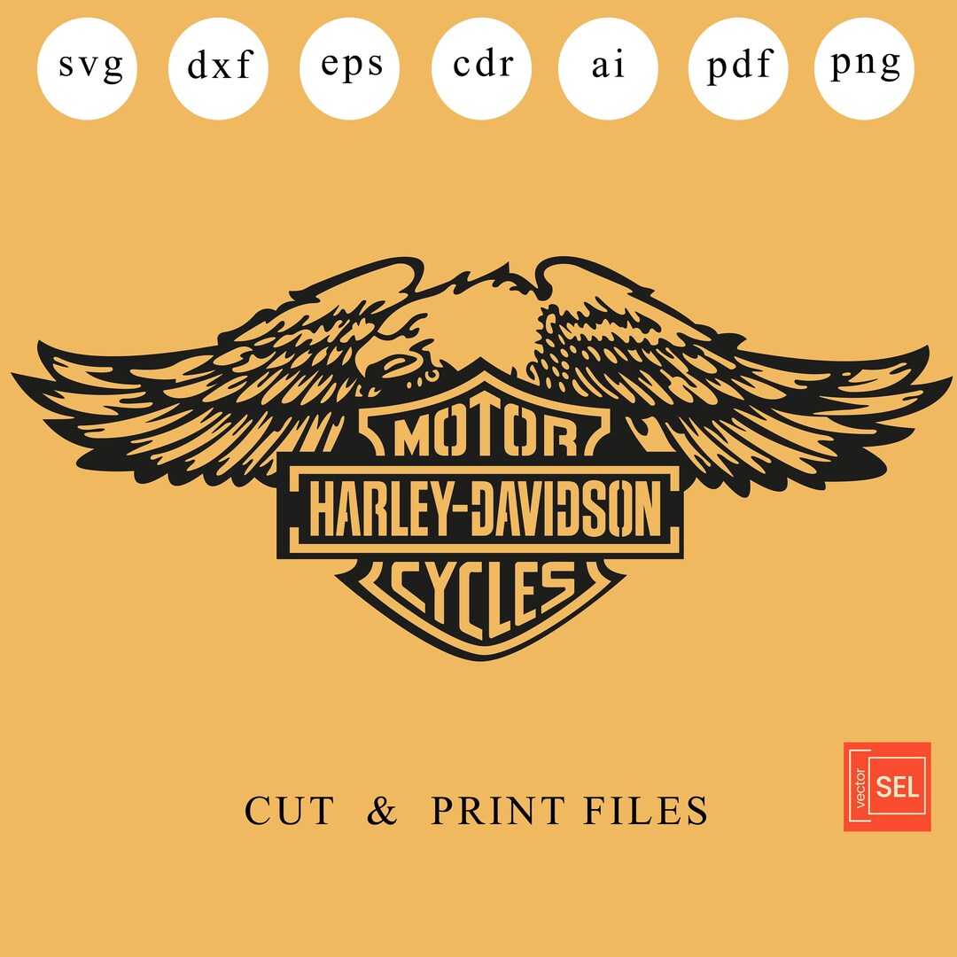 Harley Davidson Dxf Files Harley Davidson Laser Cut Harley - Etsy