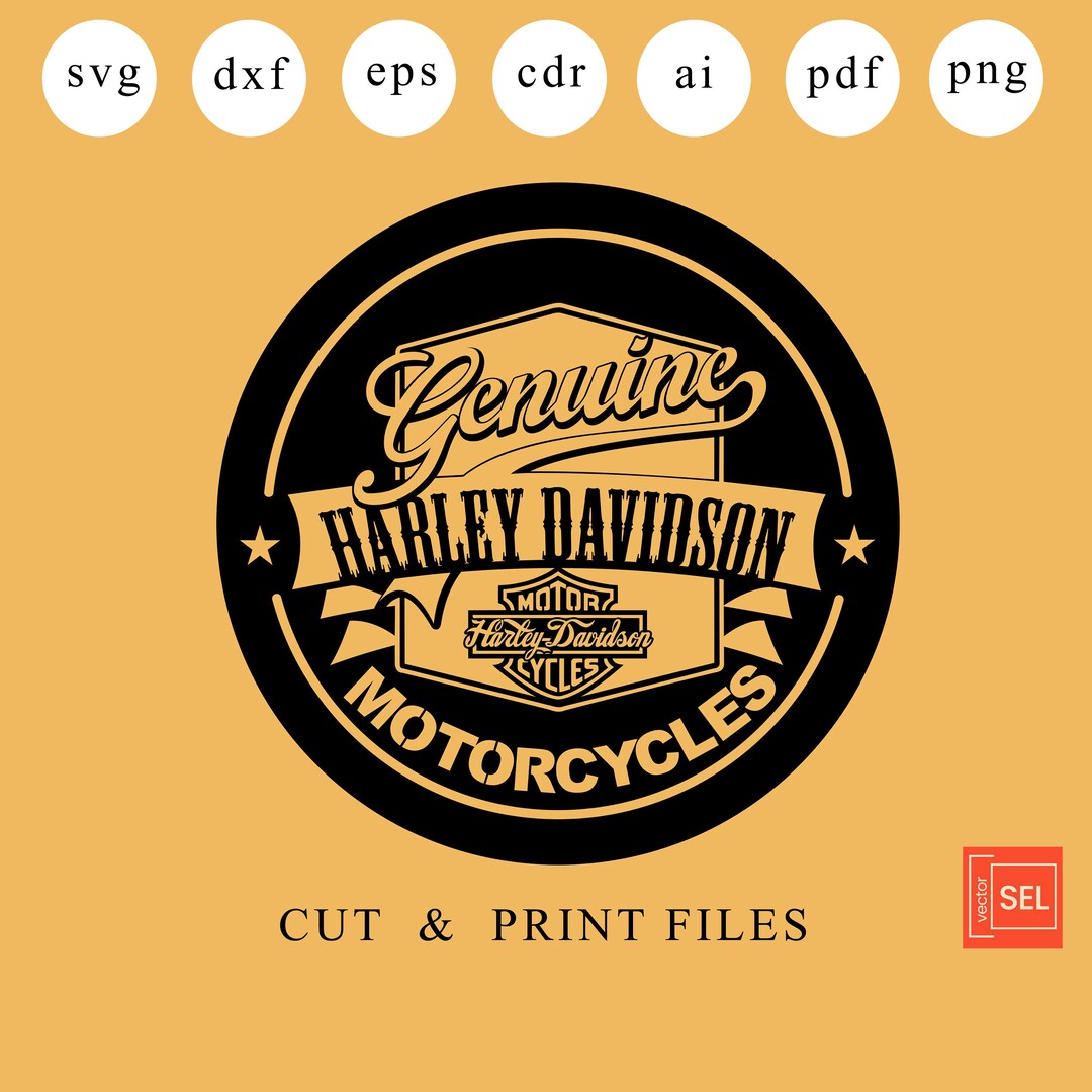 Harley Davidson Dxf Files Harley Davidson Laser Cut Harley - Etsy