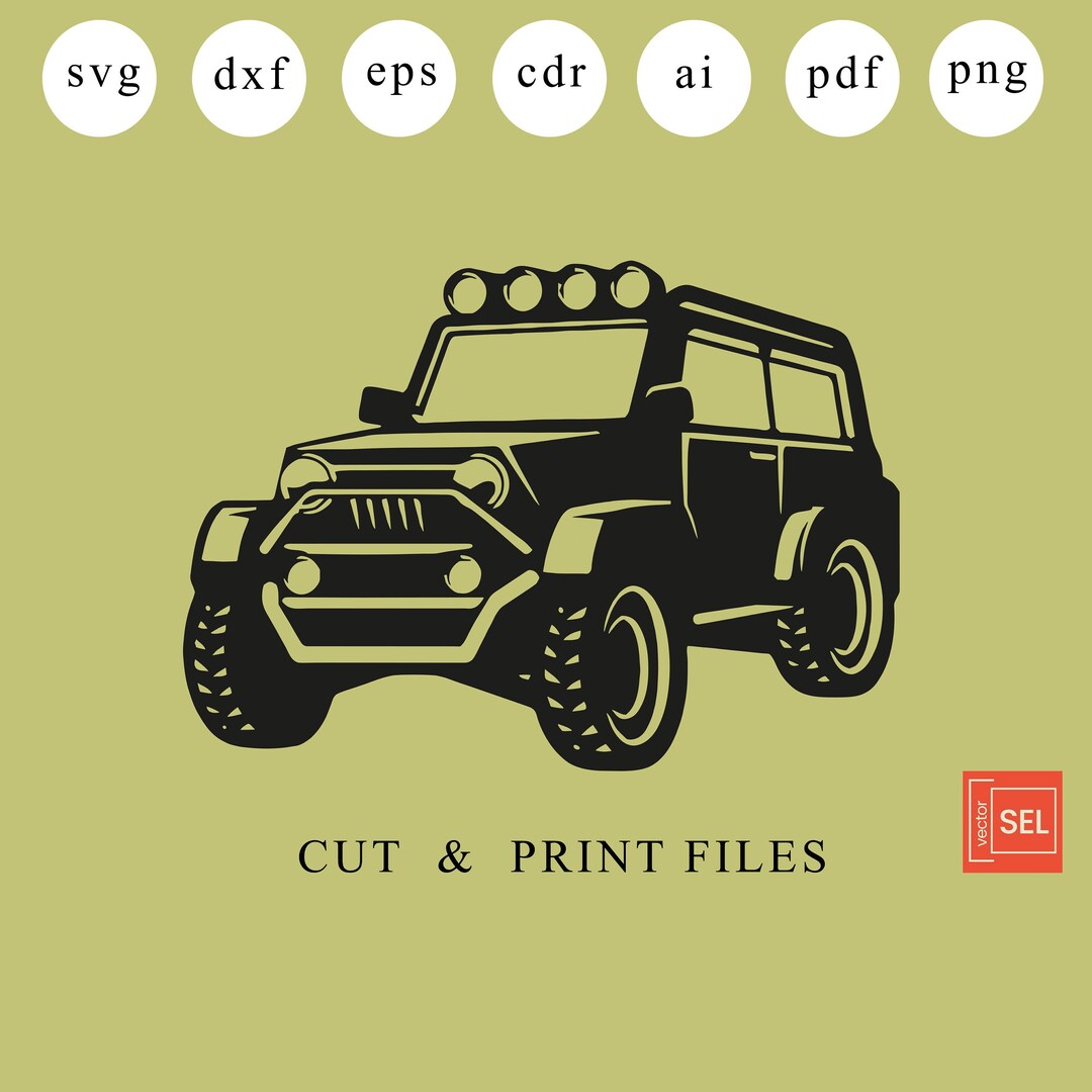 Off Road Vehicle Dxf Files off Road Laser Cut off Road Svg Etsy