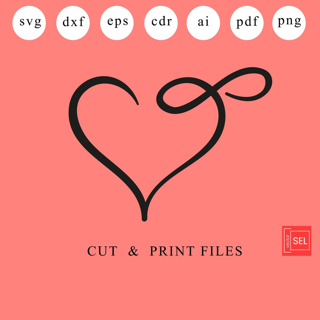 Infinity Heart Dxf Files Infinity Heart Laser Cut Infinity Heart Svg ...