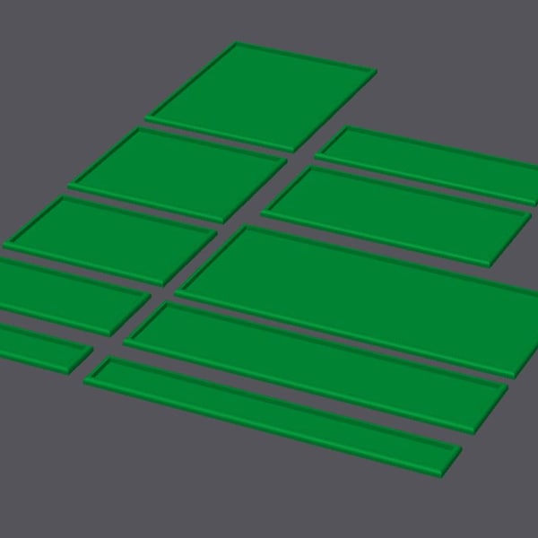 25mm Movement trays for tabletop wargames