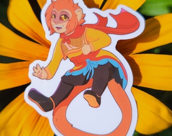 LAST CHANCE Macaque and Sun WuKong CLEAR Water Proof Stickers