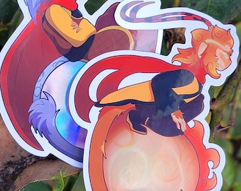 LMK Sun and Moon WATERPROOF Sticker