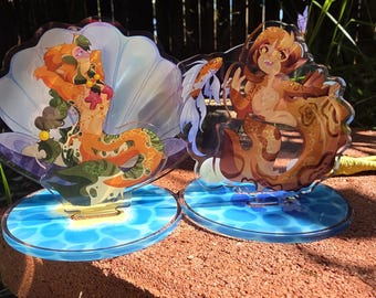 Cute mermaid standees 3 inch